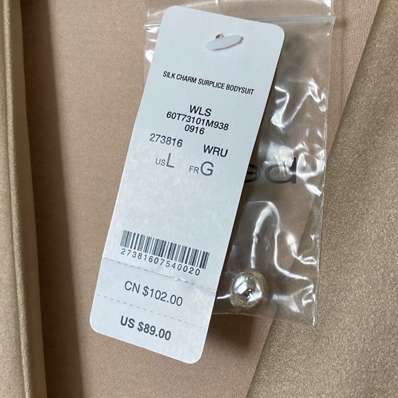 Bebe (New with Tags) Blouse / Bodysuit / Size L - Picture 4 of 6